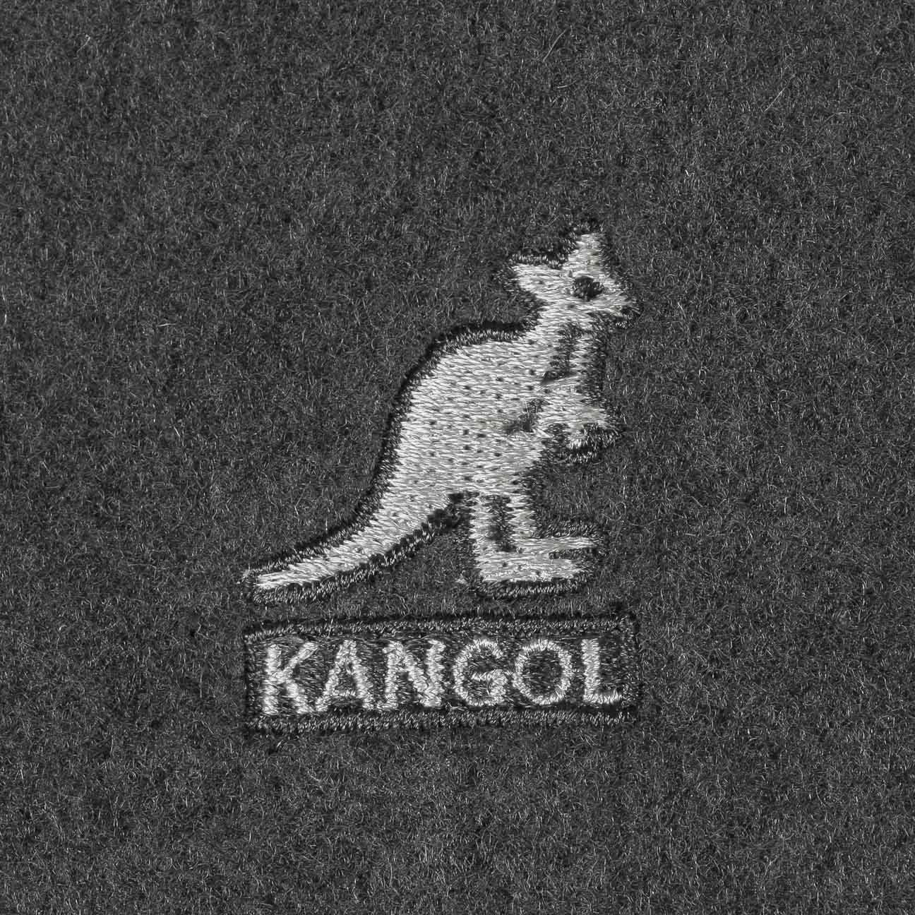Kangol 504 Wolle Flatcap Schiebermütze - Dark Flanell - Dunkelgrau