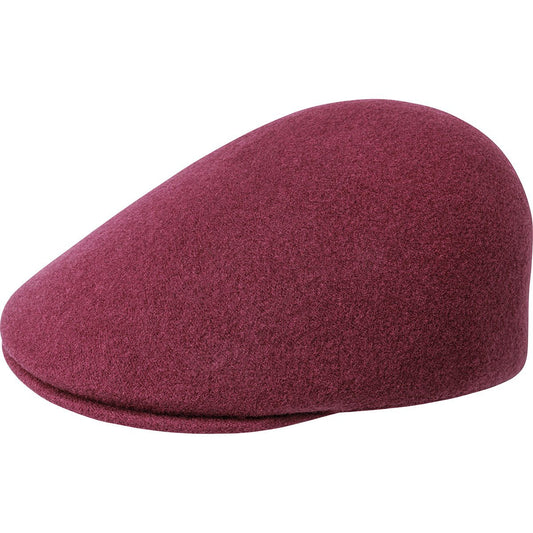Kangol Seamless 507 Wolle Flatcap Schiebermütze - Cranberry - Dunkelrot