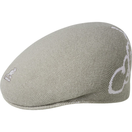 Kangol 504 Y2K Wolle Flatcap Schiebermütze - Warm Grey - Grau