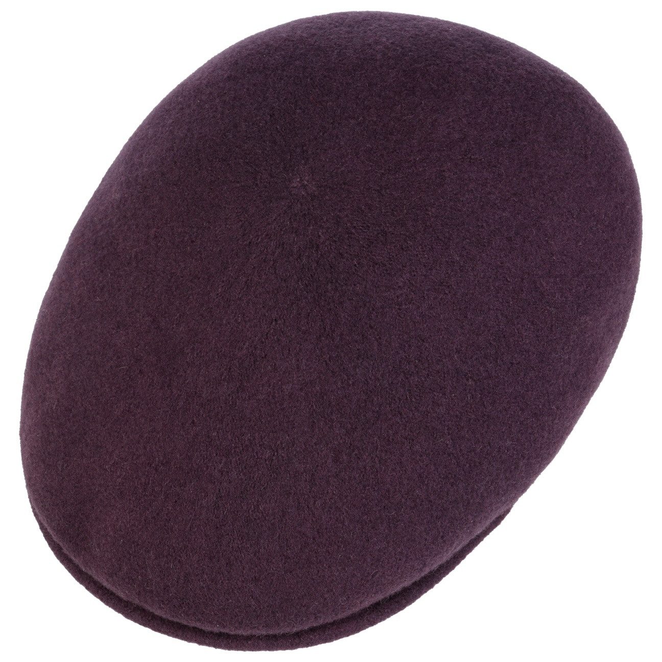 Kangol Seamless 507 Wolle Flatcap Schiebermütze - Deep Plum - Pflaume
