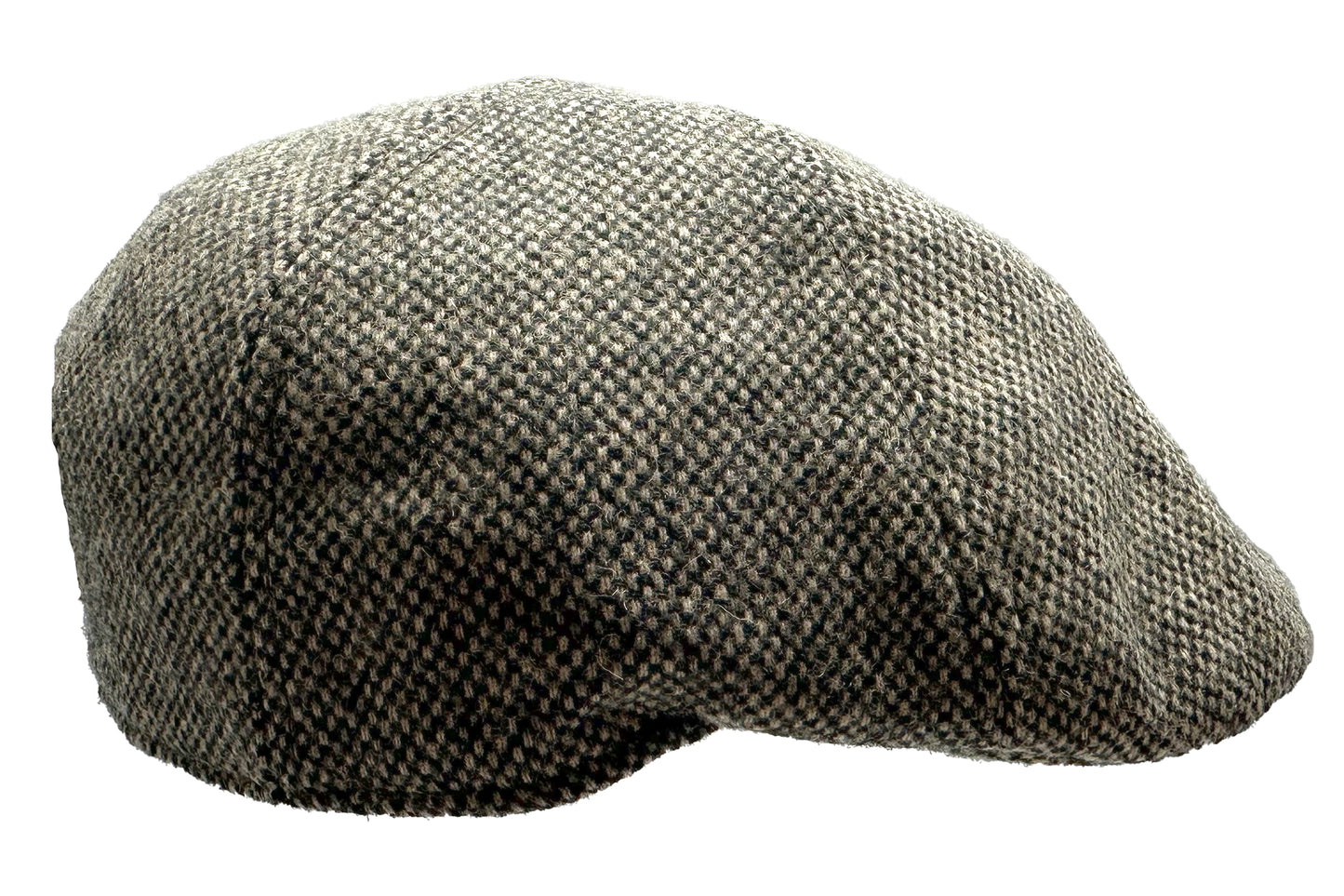 Fiebig 6-Panel Flatcap - Gatsby - Donegal-Muster - Braun