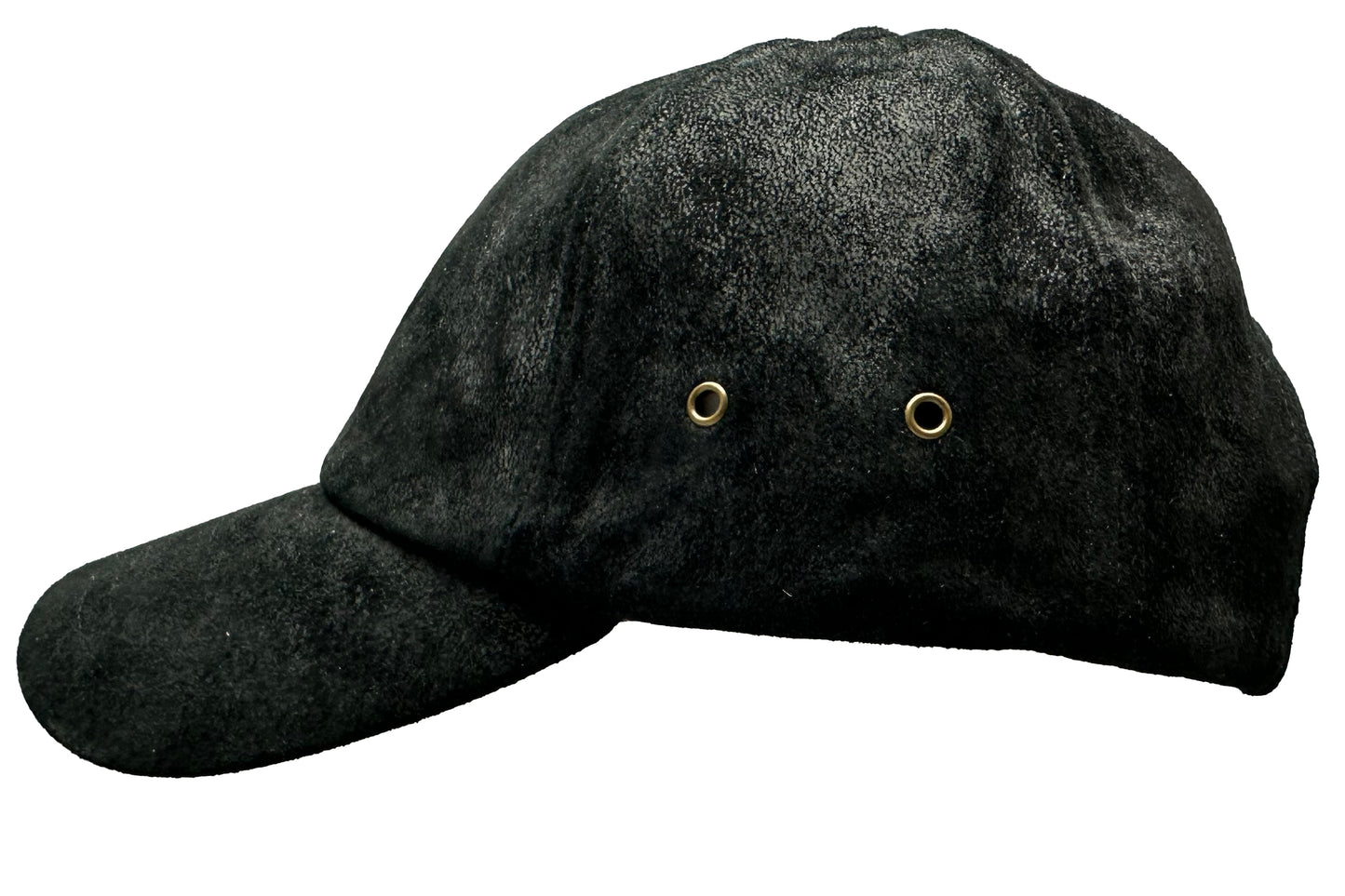 Fiebig Leder Basecap - Pigskin - mit Metallschnalle - Schwarz