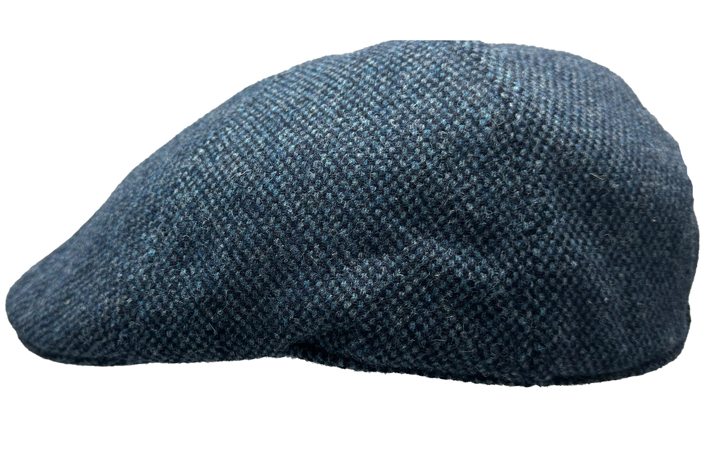 Fiebig 6-Panel Flatcap - Gatsby - Donegal-Muster - Marineblau