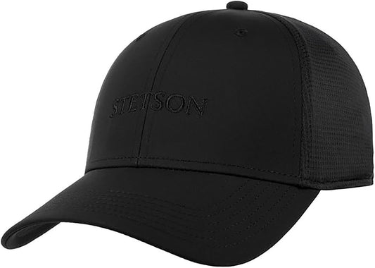 STETSON Basecap "Quick Dry Active" Schwarz