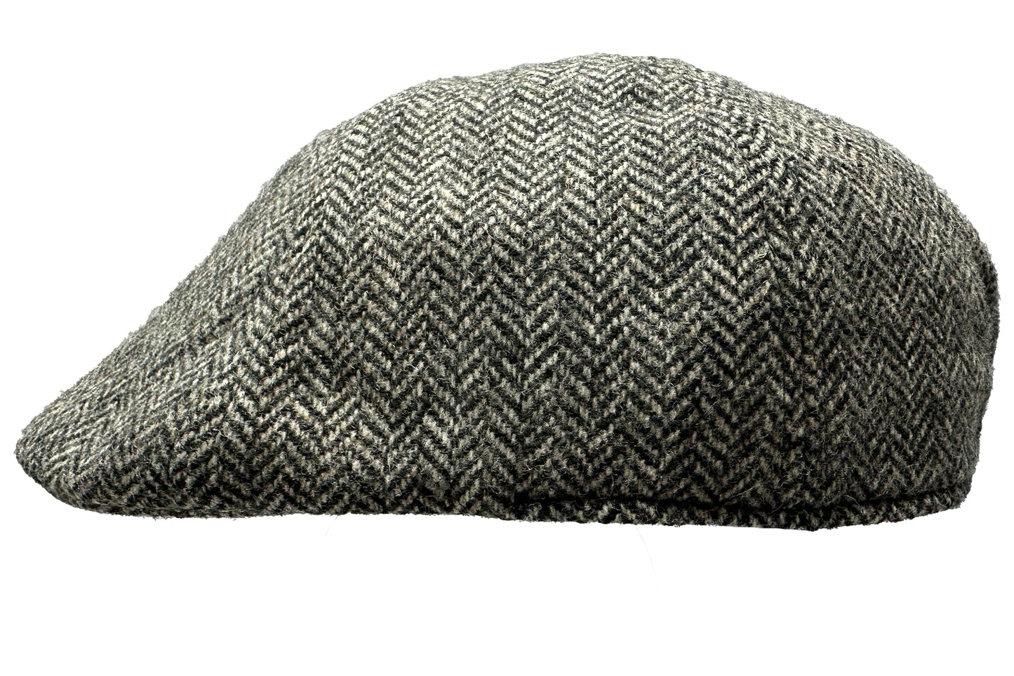 Fiebig 6-Panel Flatcap - Gatsby - Fischgrat-Muster - Hellgrau