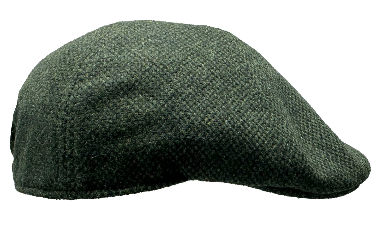Fiebig 6-Panel Flatcap - Gatsby - Donegal-Muster - Oliv