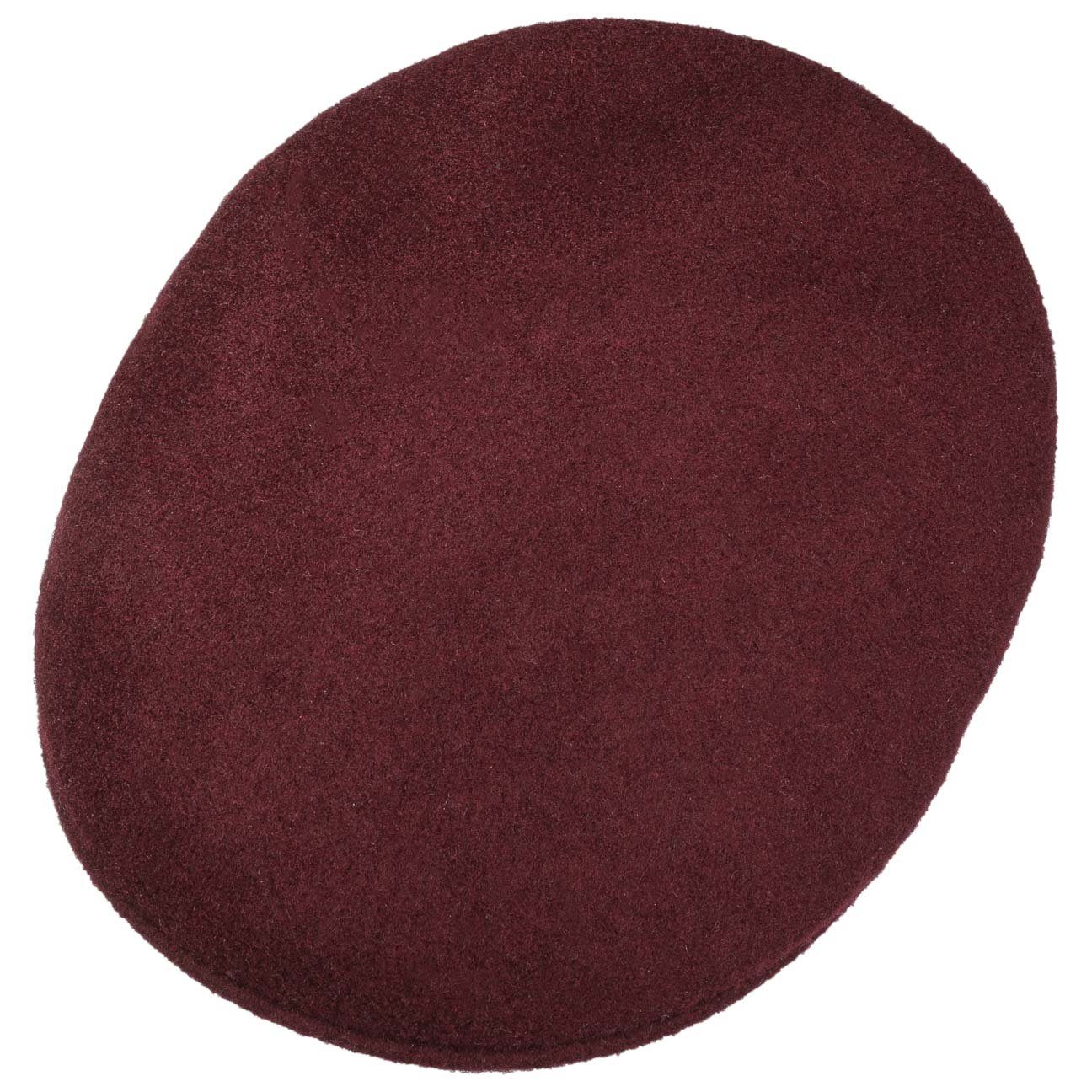 Kangol 504 Wolle Flatcap Schiebermütze - Vino - Weinrot