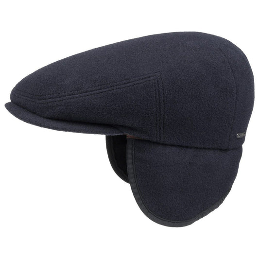Stetson Kent Wool Driver Cap - mit Ohrenklappen - Cap aus  Wolle / Kaschmir - 21 - Dunkelblau