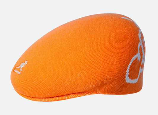 Kangol 504 Y2K Wolle Flatcap Schiebermütze - Kumquat - Orange