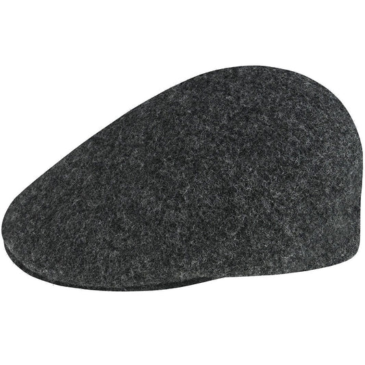 Kangol Seamless 507 Wolle Flatcap Schiebermütze - Dark Flanell - Dunkelgrau