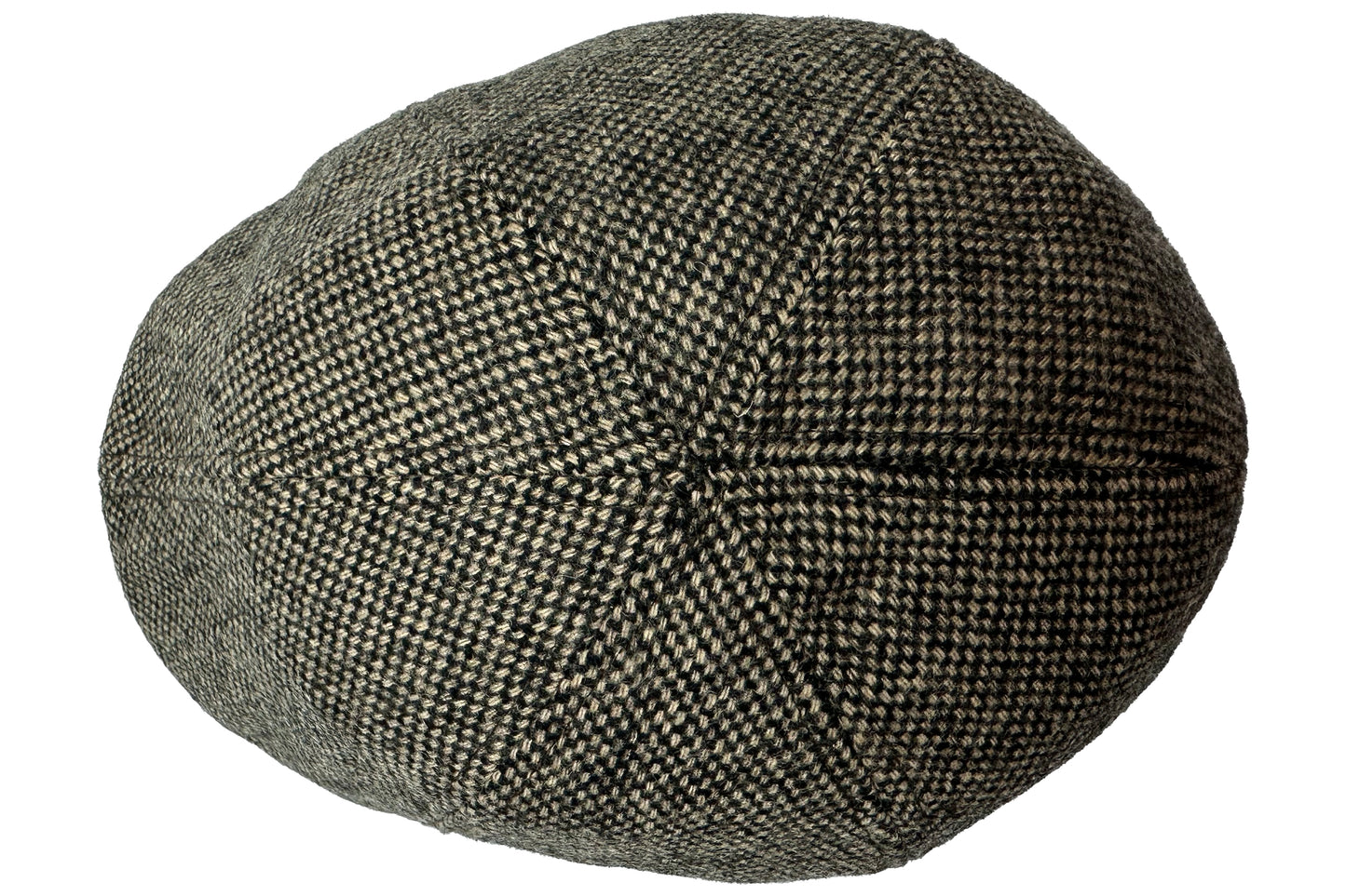 Fiebig 6-Panel Flatcap - Gatsby - Donegal-Muster - Braun