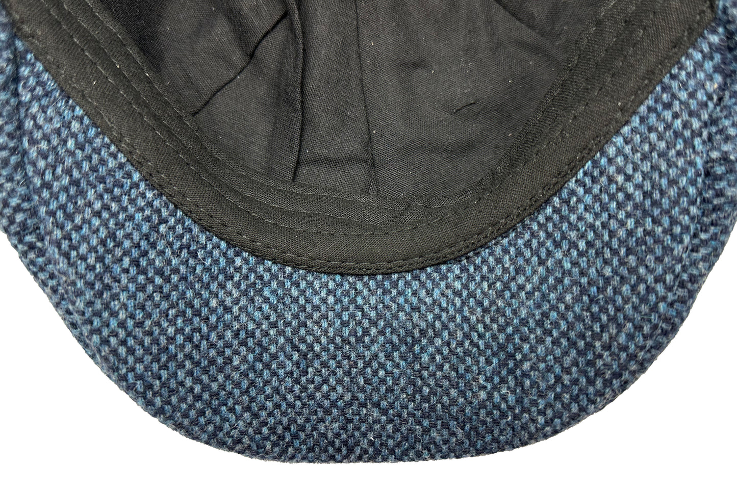 Fiebig 6-Panel Flatcap - Gatsby - Donegal-Muster - Marineblau