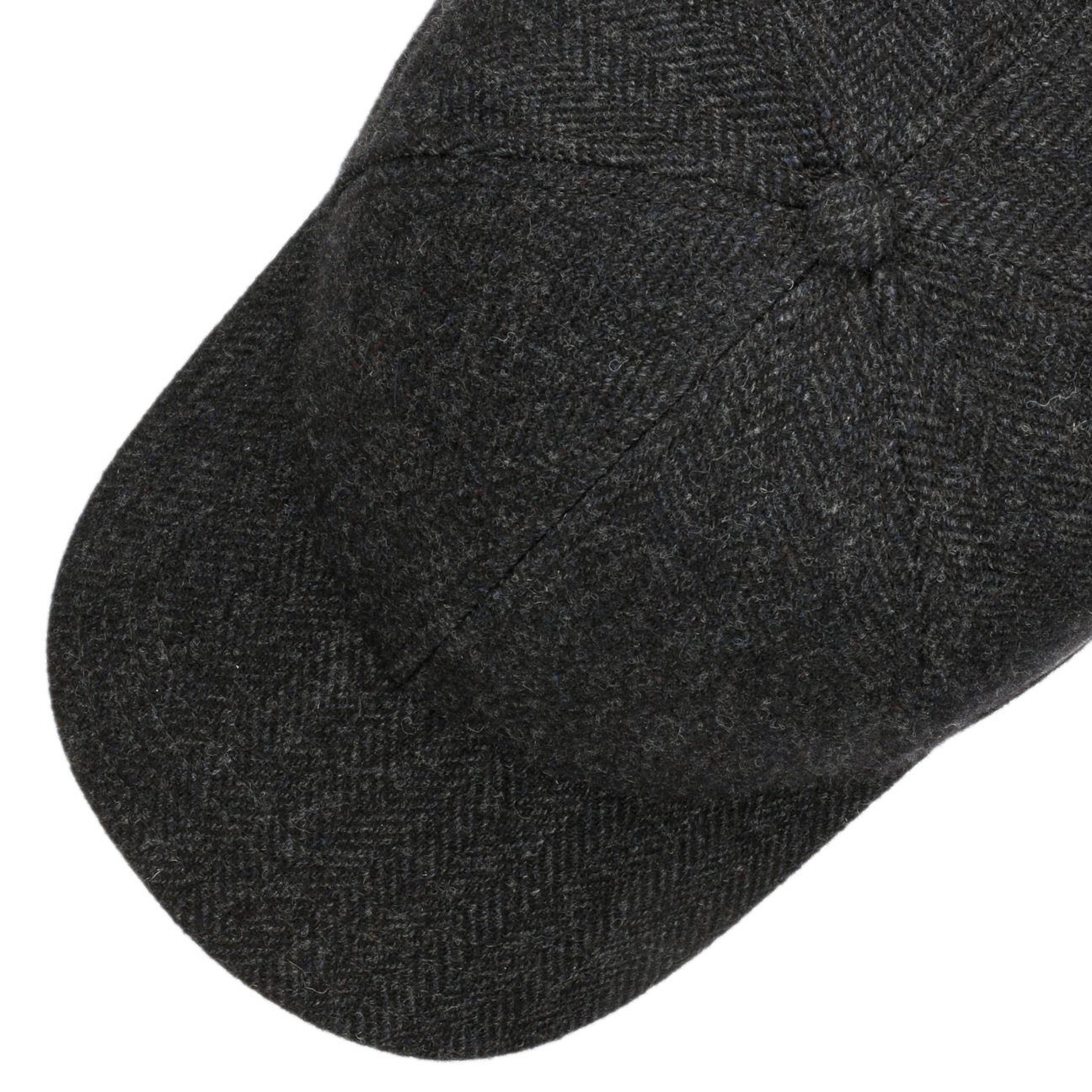 Stetson Plano Woolrich Basecap - hinten geschlossen - 311 - Schwarz/Grau