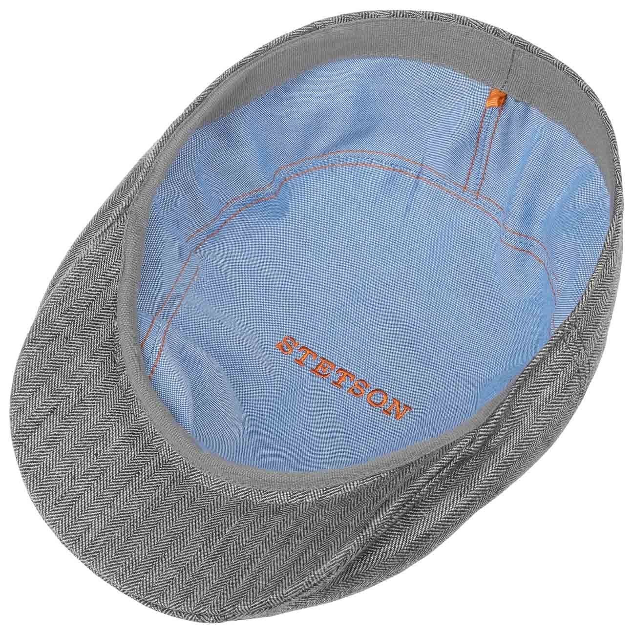 Stetson Ivy Cap Leinen - aus 100% Leinen - 330 - Schwarz/Weiß - Made in the EU