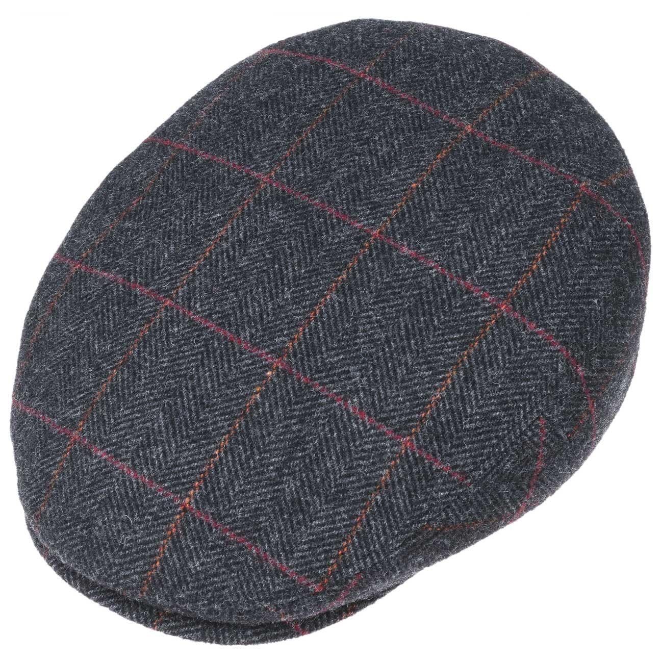 Stetson Kent Color Lined Driver Cap - mit Ohrenklappen - Cap aus Wolle - Anthrazit