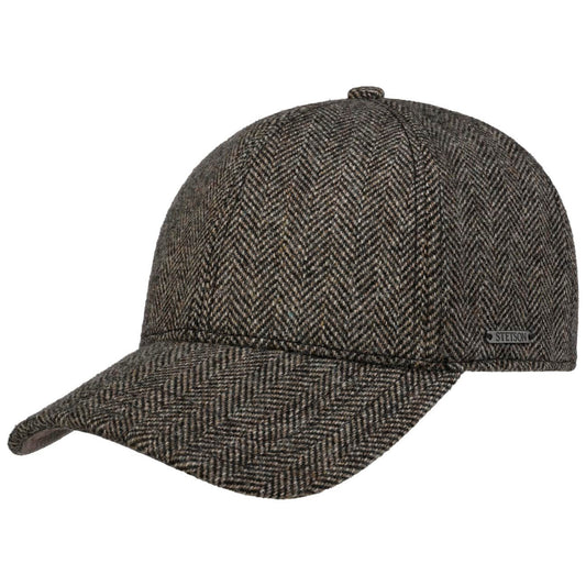 Stetson Plano Woolrich Basecap - hinten geschlossen - 333 - Schwarz/Braun