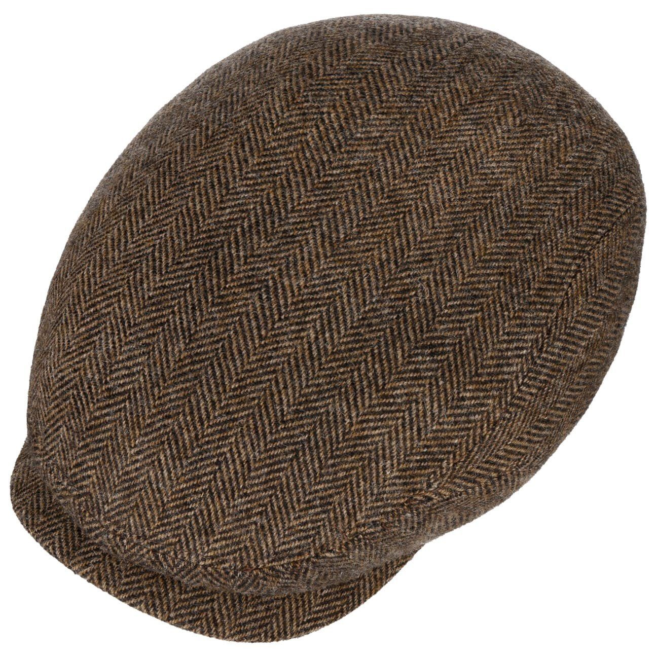 Stetson Belfast Woolrich Driver Cap - Fischgrat - Cap aus 100% Wolle - 367 - Braun-Schwarz