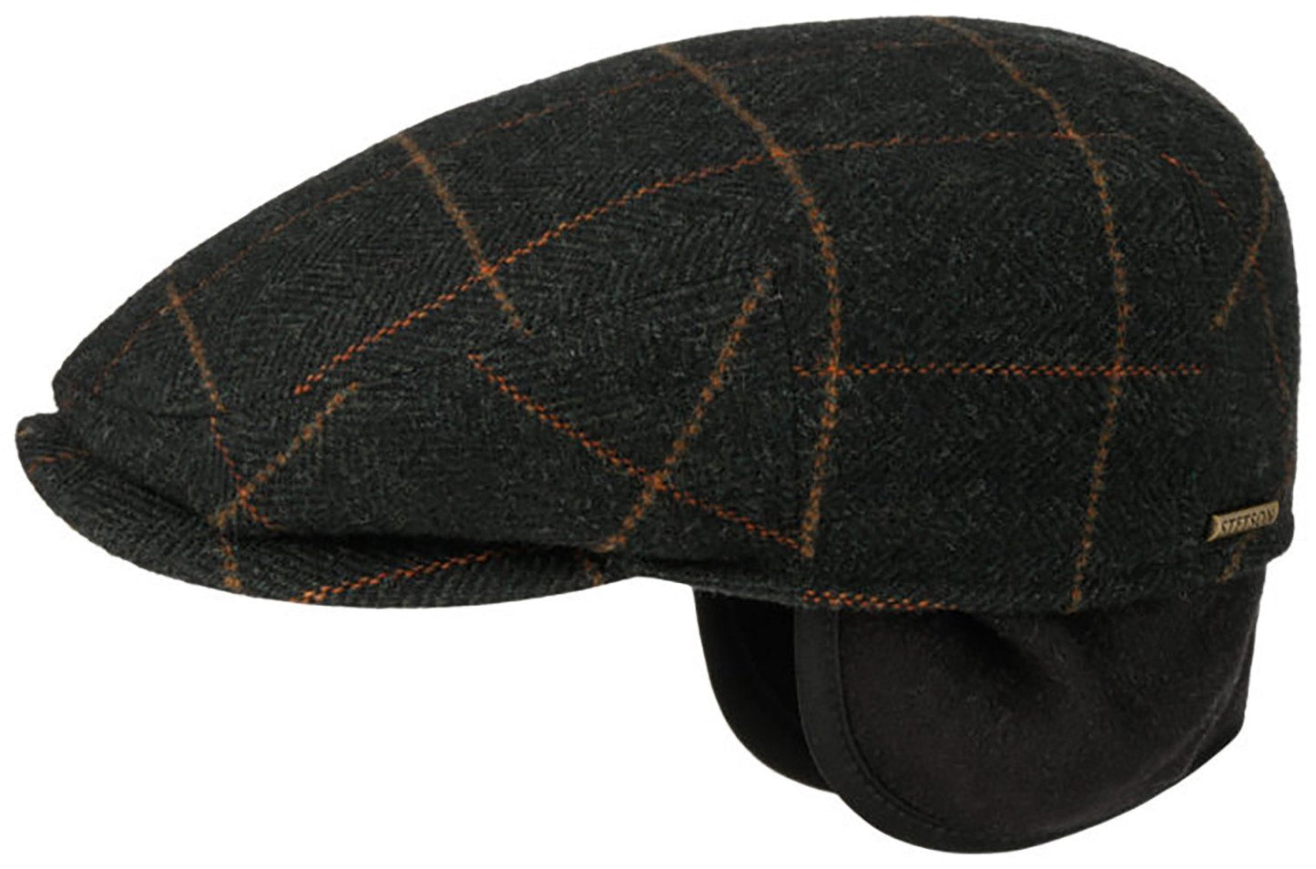 Stetson Kent Color Lined Driver Cap - mit Ohrenklappen - Cap aus Wolle - Dunkelgrün