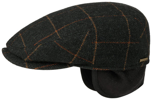 Stetson Kent Color Lined Driver Cap - mit Ohrenklappen - Cap aus  Wolle - Dunkelgrün