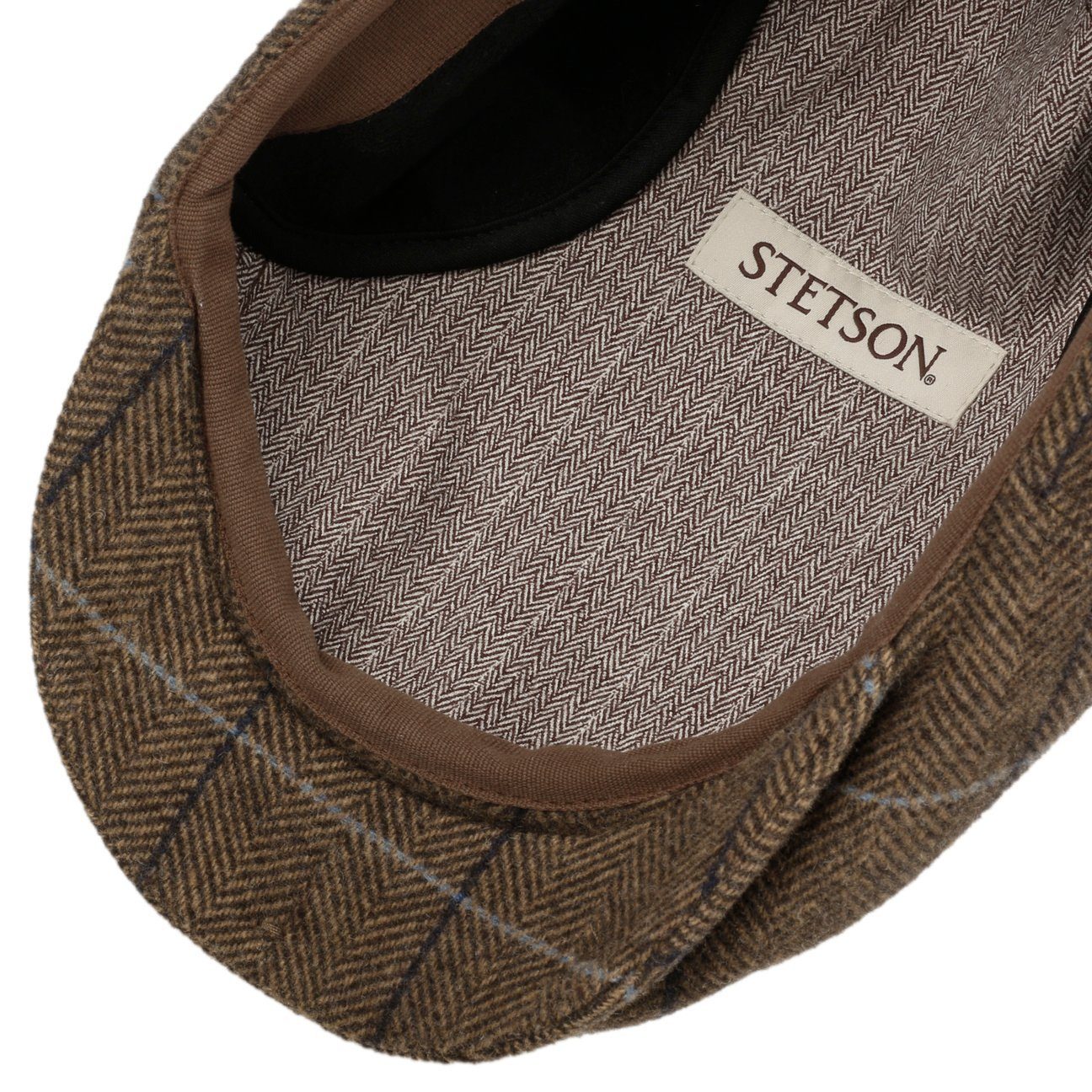 Stetson Kent Color Lined Driver Cap - mit Ohrenklappen - Cap aus Wolle - Beige-Braun