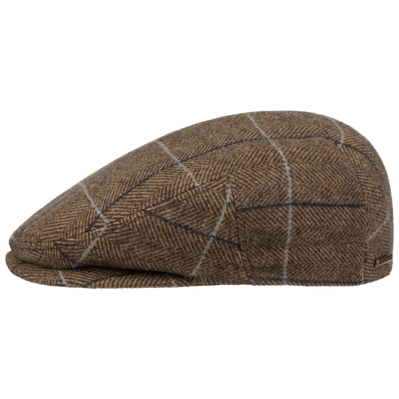 Stetson Kent Color Lined Driver Cap - mit Ohrenklappen - Cap aus Wolle - Beige-Braun