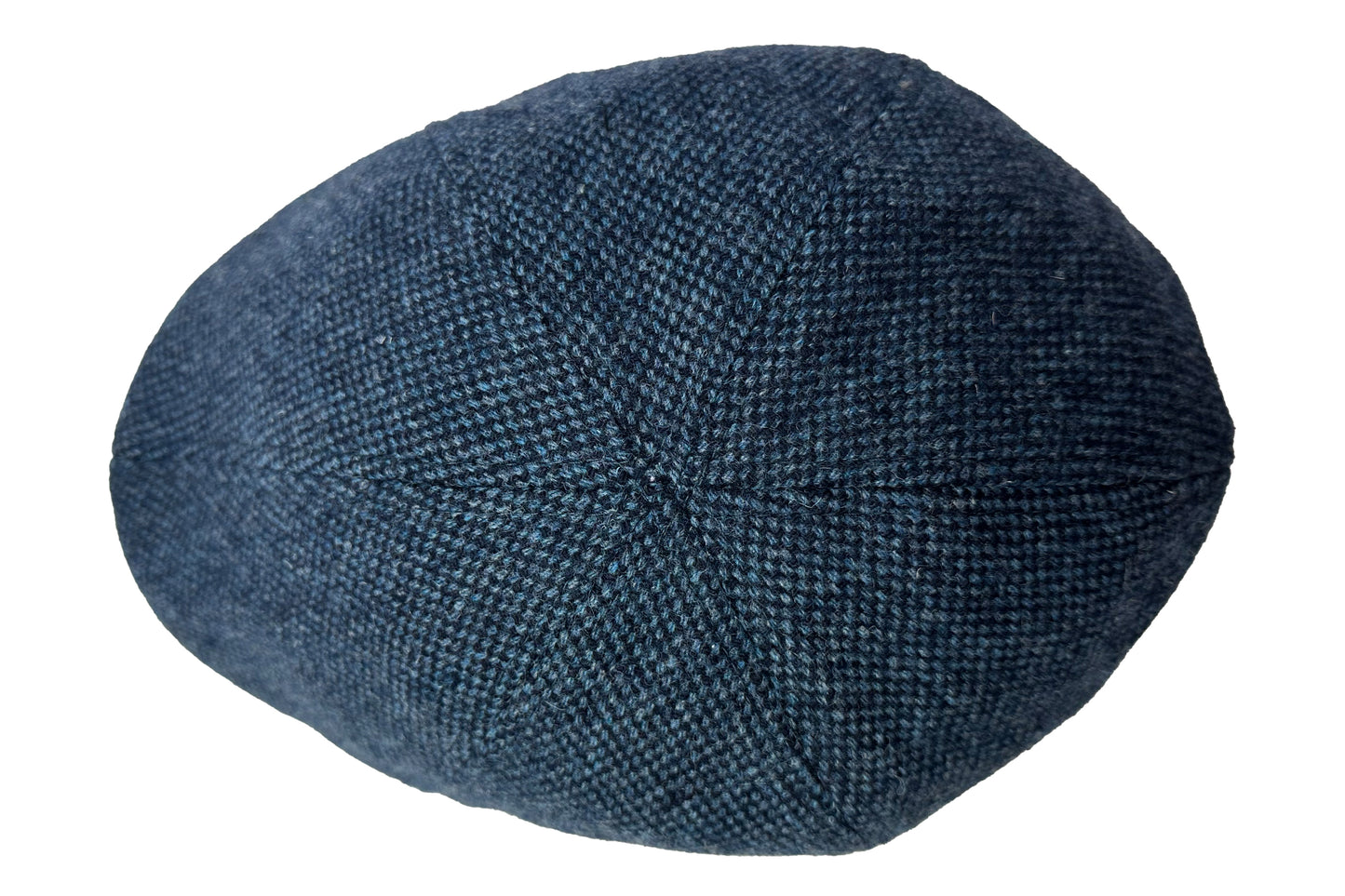 Fiebig 6-Panel Flatcap - Gatsby - Donegal-Muster - Marineblau