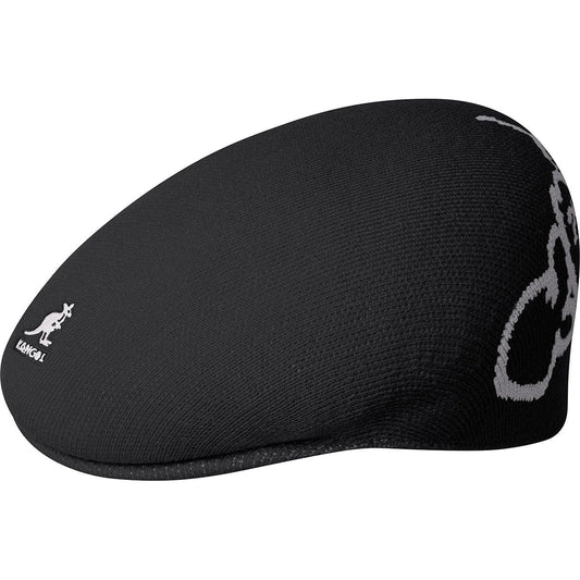 Kangol 504 Y2K Wolle Flatcap Schiebermütze - Black - Schwarz