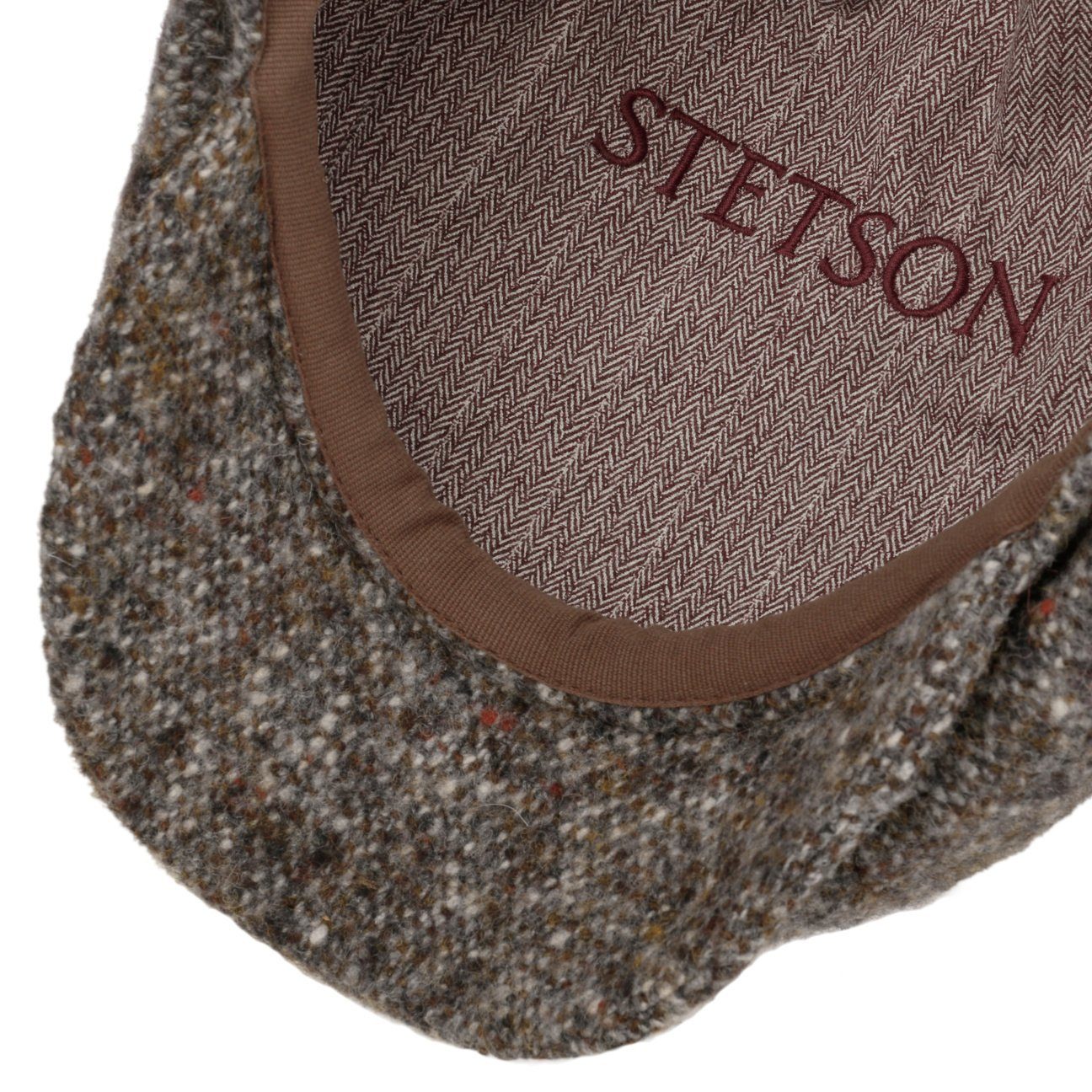 Stetson Hatteras Virgin Wool - Donegal - Schirmmütze aus 100% Schurwolle - 437 - Braun / Beige