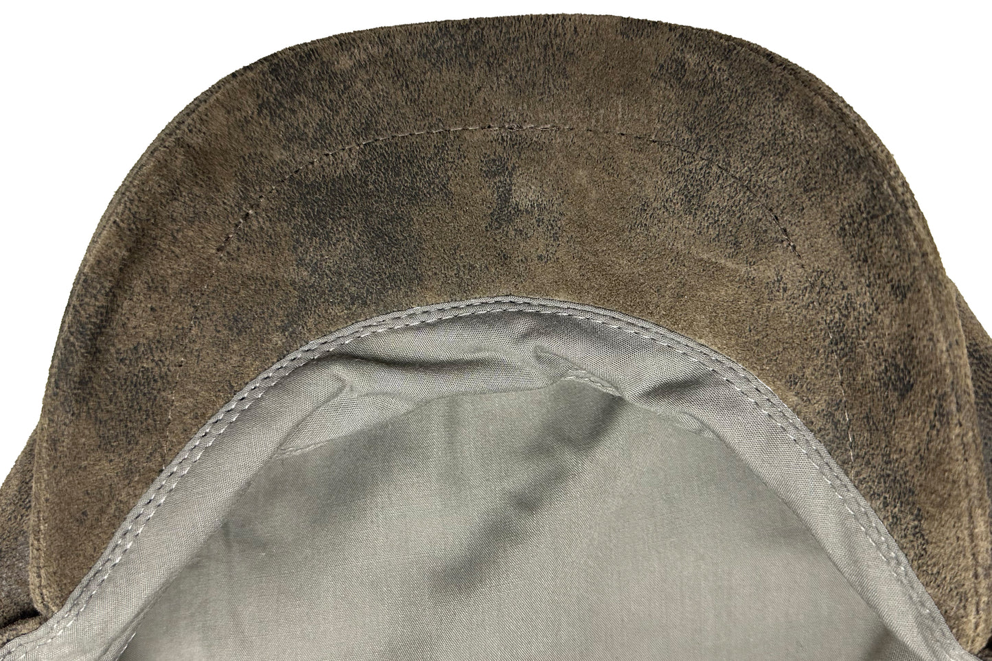 Fiebig 8-Panel Leder Ballonmütze - Pigskin - Taupe
