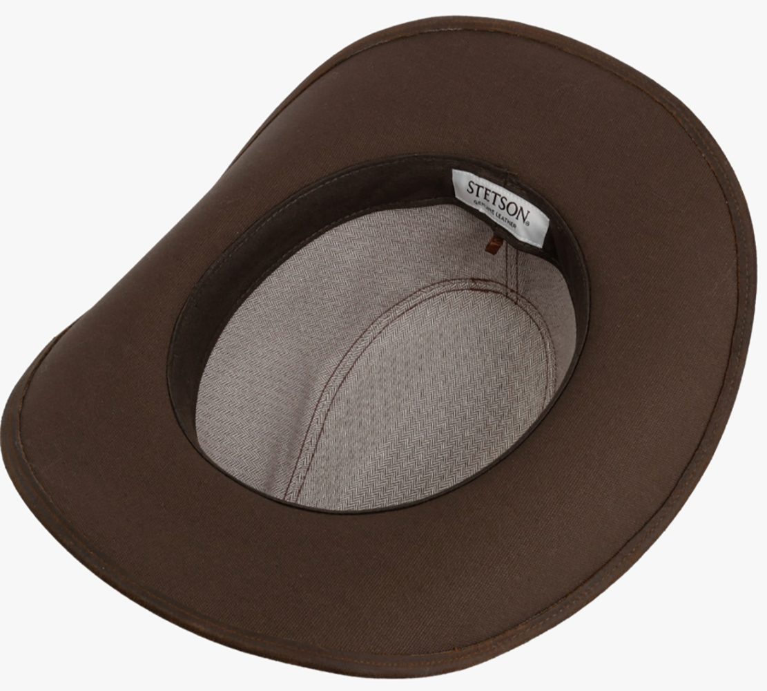 Stetson Western Calf Split Traveller - aus 100% Leder - Rotbraun