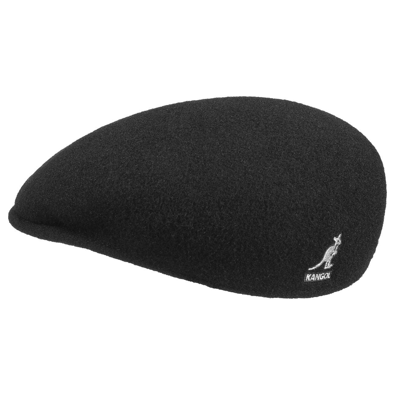 Kangol 504 Wolle Flatcap Schiebermütze - Black - Schwarz