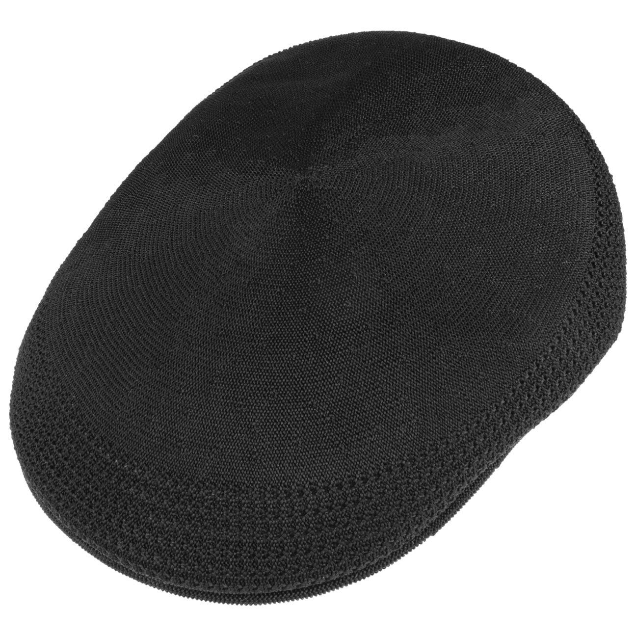 Kangol 504 Ventair Flatcap Schiebermütze - Black - Schwarz