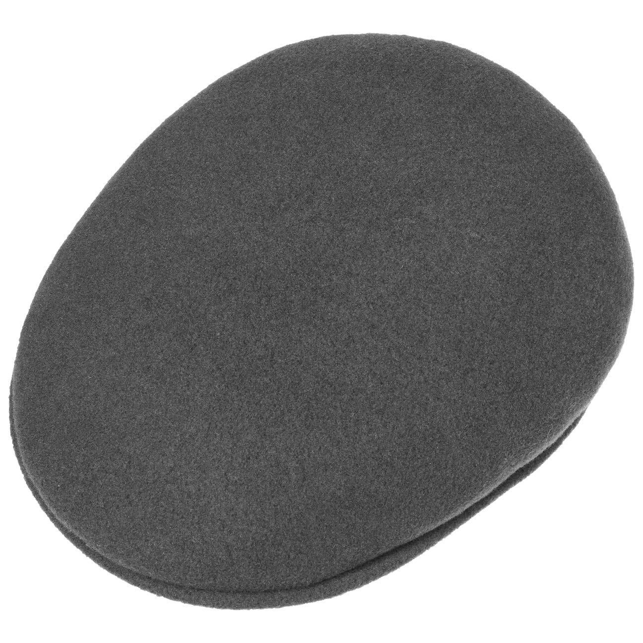 Kangol 504 Wolle Flatcap Schiebermütze - Dark Flanell - Dunkelgrau