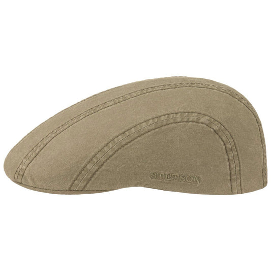 Stetson Madison Organic Ivy Cap  - Nachhaltig - Flatcap aus 100% organischer Baumwolle - Khaki