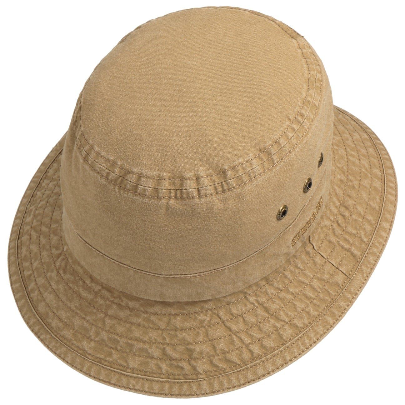 Stetson Reston Organic Bucket - Nachhaltig - Anglerhut aus 100% organischer Baumwolle - Khaki