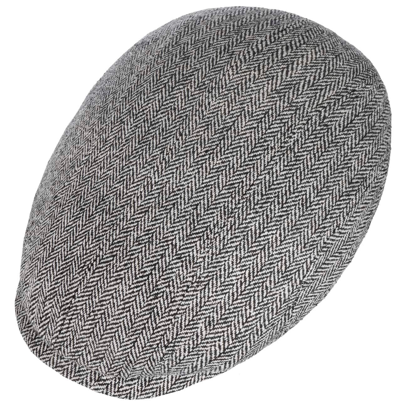 Stetson Ivy Cap Silk - aus 100% Seide - 310 - Schwarz/Weiß- Made in the EU