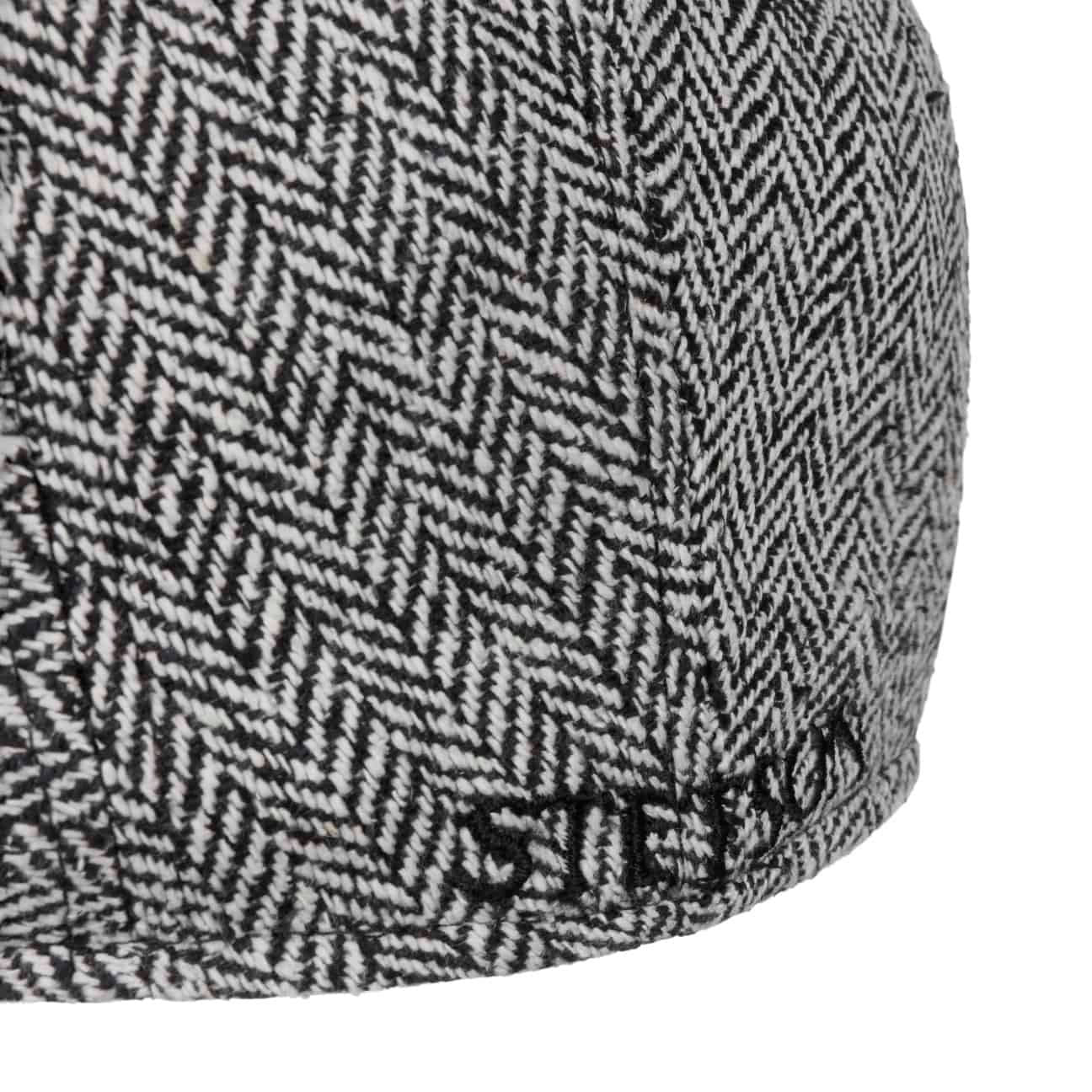 Stetson Ivy Cap Silk - aus 100% Seide - 310 - Schwarz/Weiß- Made in the EU