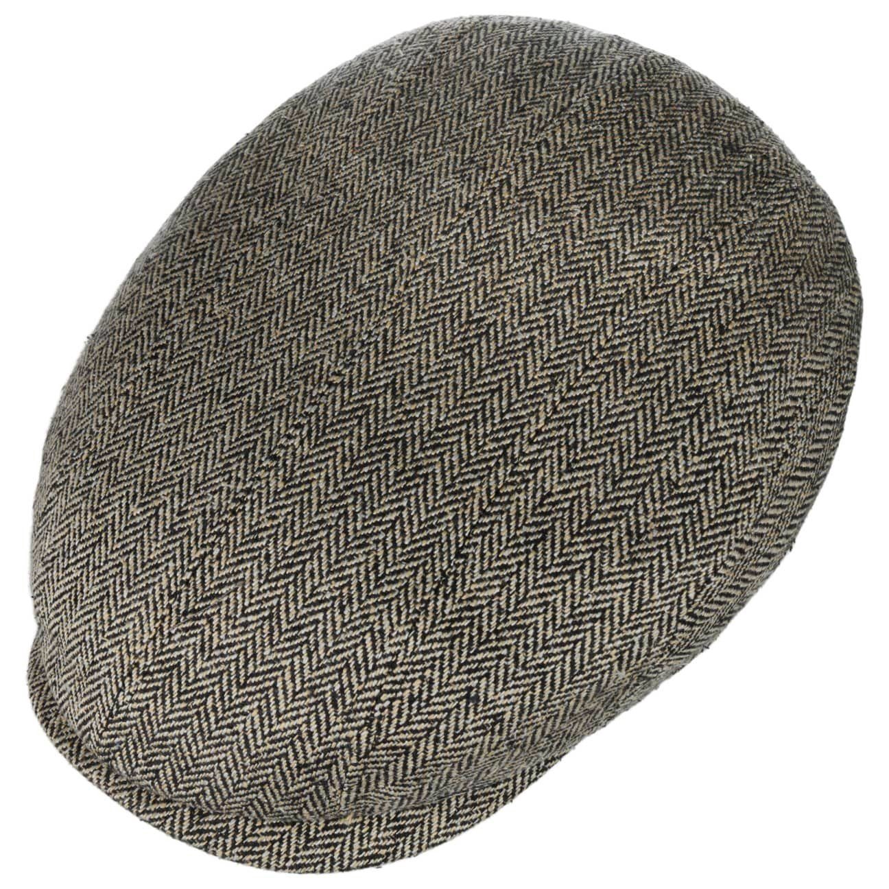 Stetson Ivy Cap Silk - aus 100% Seide - 316 - Schwarz/Beige- Made in the EU