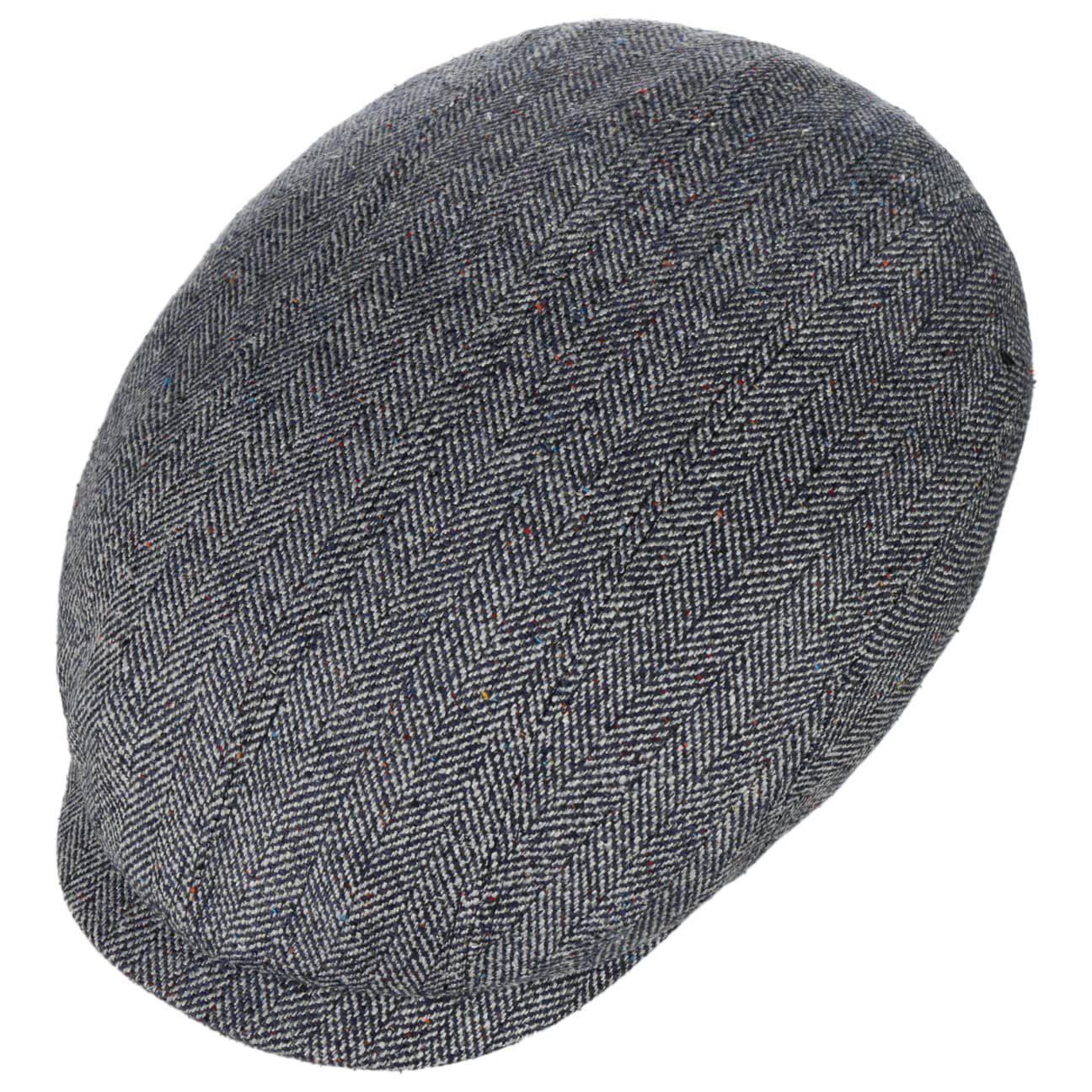 Stetson Ivy Cap Silk - aus 100% Seide - 321 - Blau/Weiß - Made in the EU