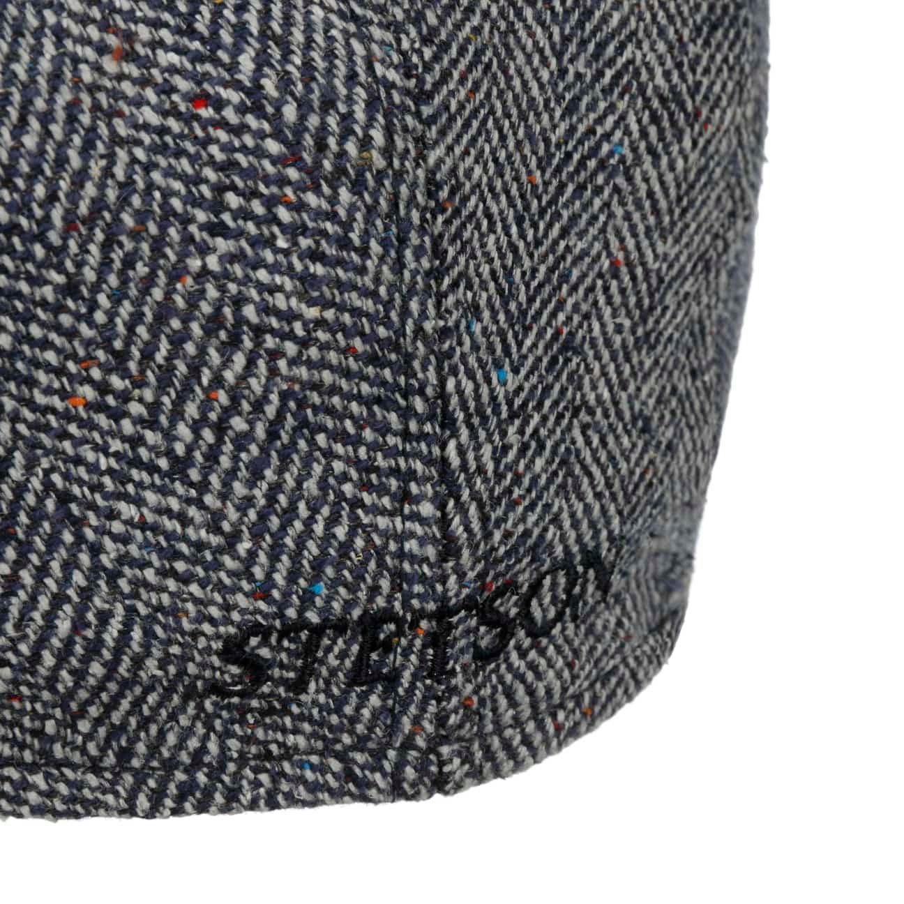 Stetson Ivy Cap Silk - aus 100% Seide - 321 - Blau/Weiß - Made in the EU
