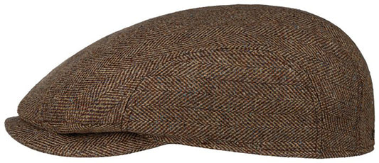 Stetson Ivy Cap Silk - aus 100% Seide - 361 - Braun/Beige - Made in the EU