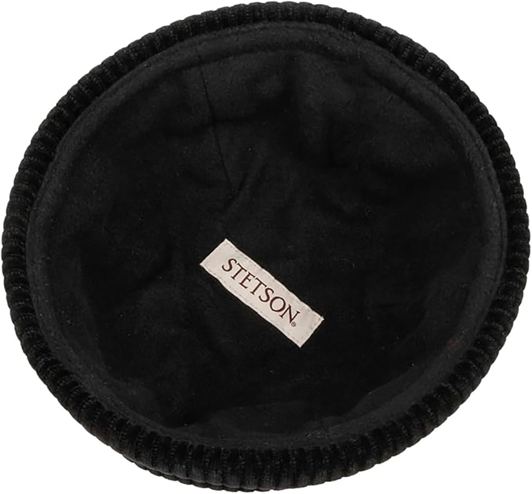 Stetson Corduroy Jersey - Dockermütze - Schwarz