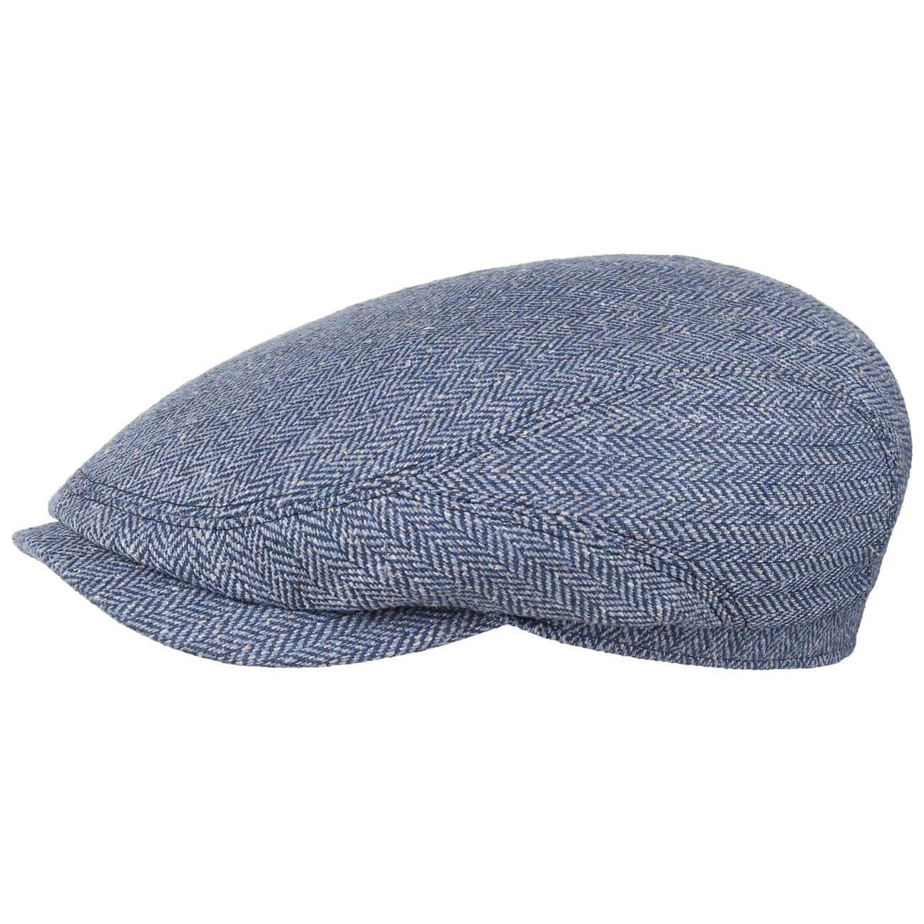 Stetson Belfast Silk - aus 100% Seide - 321 - Weiß/Blau- Made in the EU