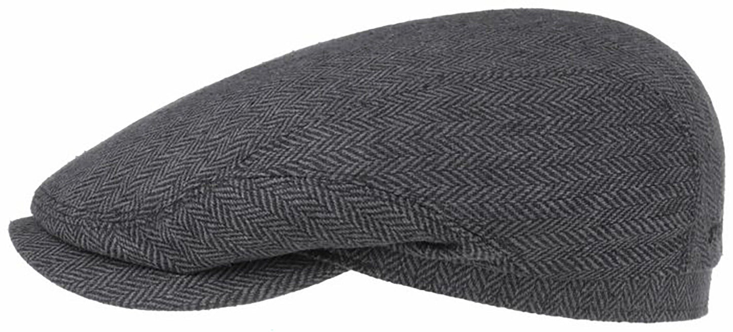 Stetson Belfast Silk - aus 100% Seide - 333 - Schwarz/Dunkelgrau- Made in the EU