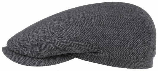 Stetson Belfast Silk - aus 100% Seide - 333 - Schwarz/Dunkelgrau- Made in the EU