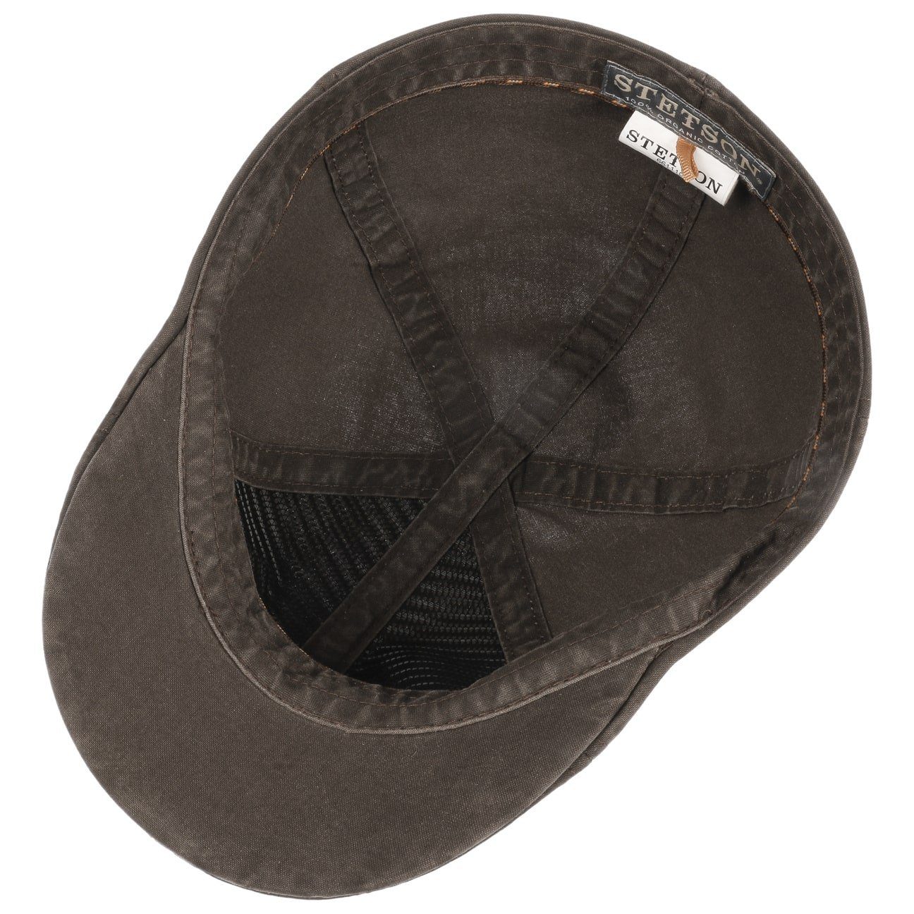 Stetson Texas Organic Duck Cap - Nachhaltig - Cap aus 100% organischer Baumwolle - Braun