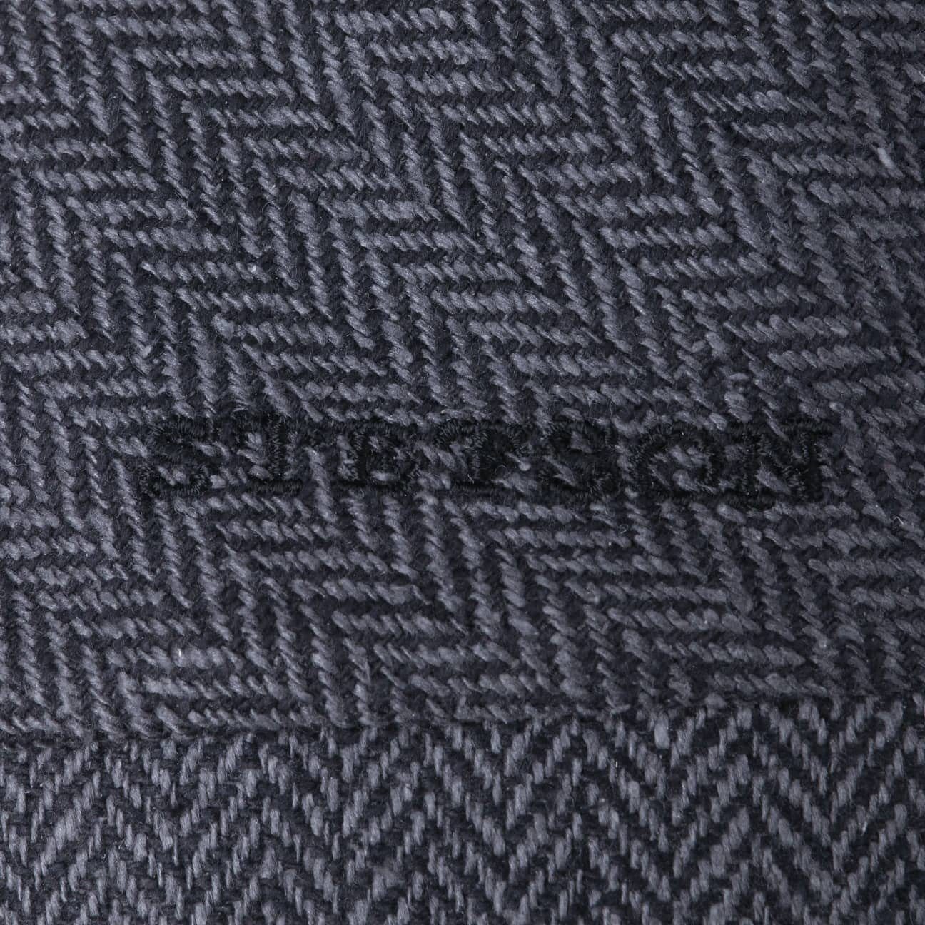 Stetson Brooklin Silk - aus 100% Seide - 333 - Schwarz/Dunkelgrau - Made in the EU