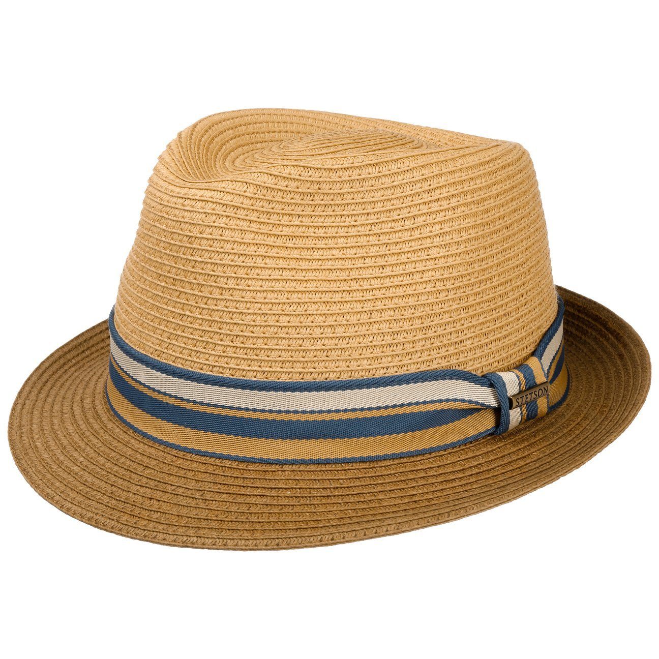 Stetson Licano Trilby - Toyo Strohut - Aus 100% Viskose- Mit UV-Schutz 40 - Braun