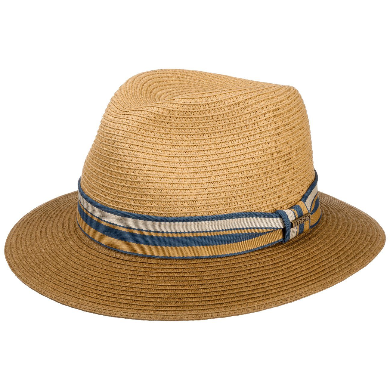 Stetson Romaro Toyo Traveller - Toyo Strohut - Aus 100% Viskose- Mit UV-Schutz 40 - Braun