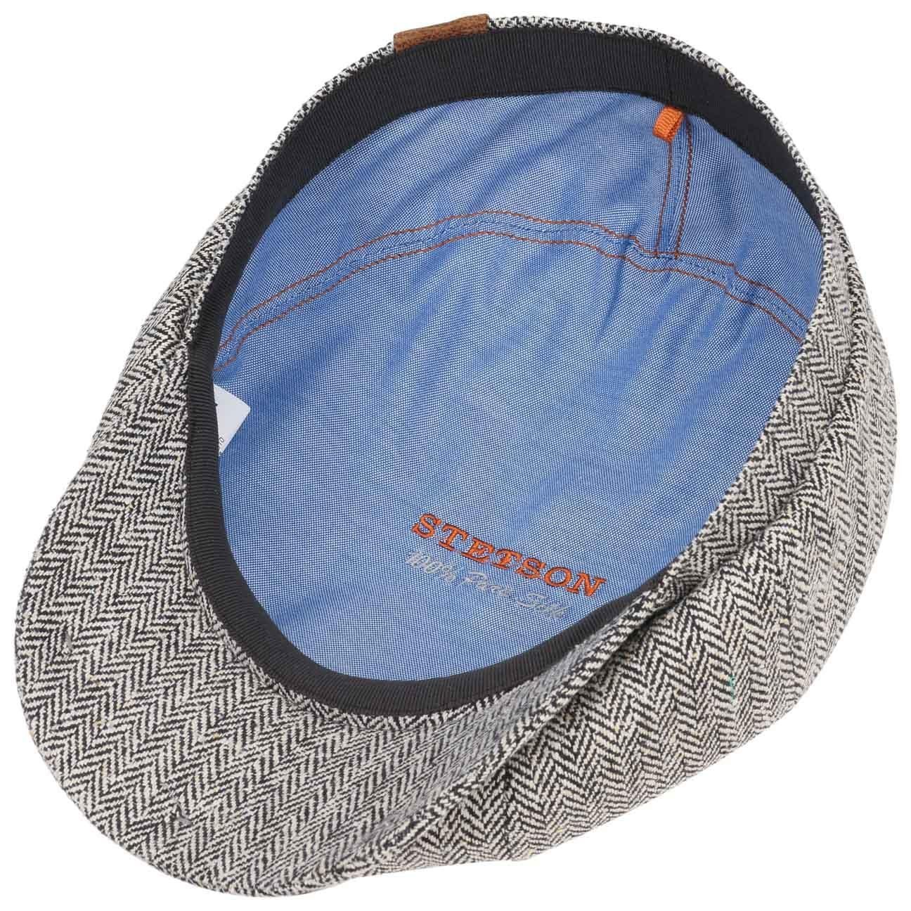 Stetson Hatteras Silk - aus 100% Seide - 310 - Schwarz/Weiß - Made in the EU